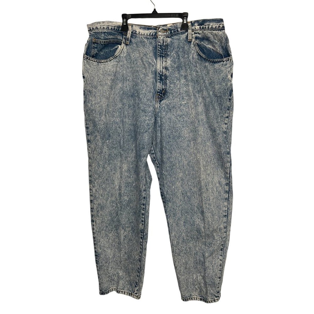 Sasson Modern Basics Acid Wash 80’s Mom Jeans Super High Waist Size 26W Women’s